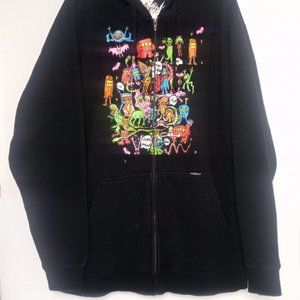 Volcom Slightly Removed Lil Monsters Basic Zip Hood Sweatshirt XL